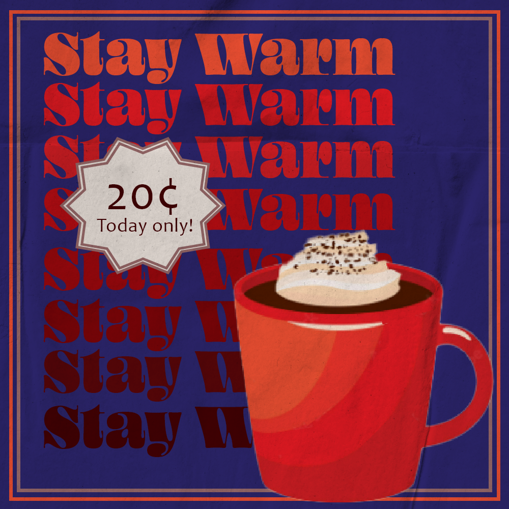 A Square Display Ad for hot chocolate